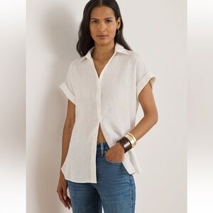 Lauren Ralph Lauren White Button Down Shirt